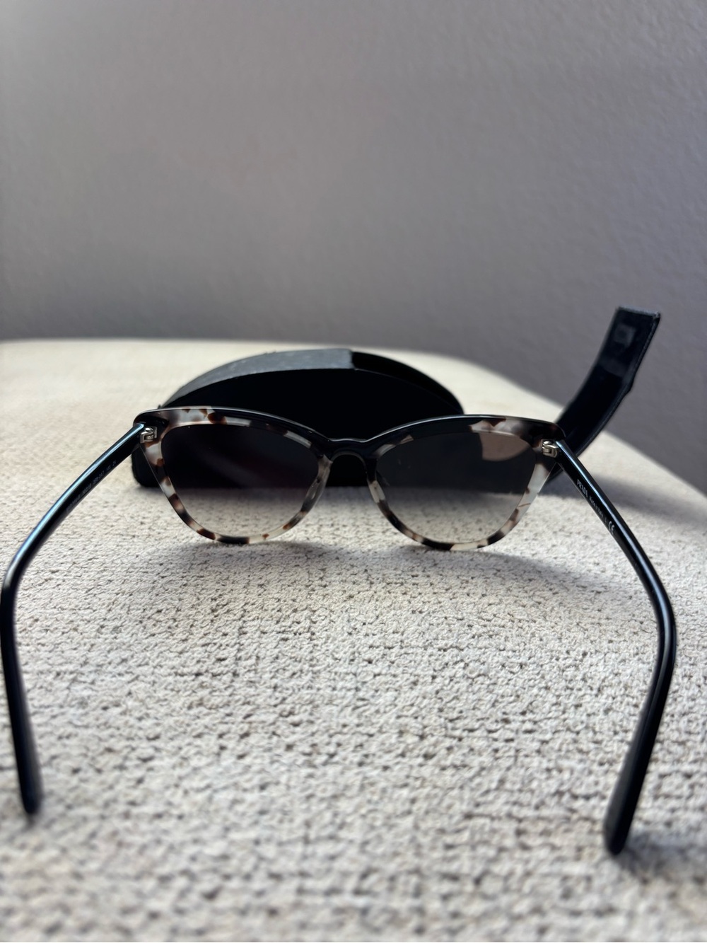 Prada Tortoiseshell Cat-Eye Sunglasses